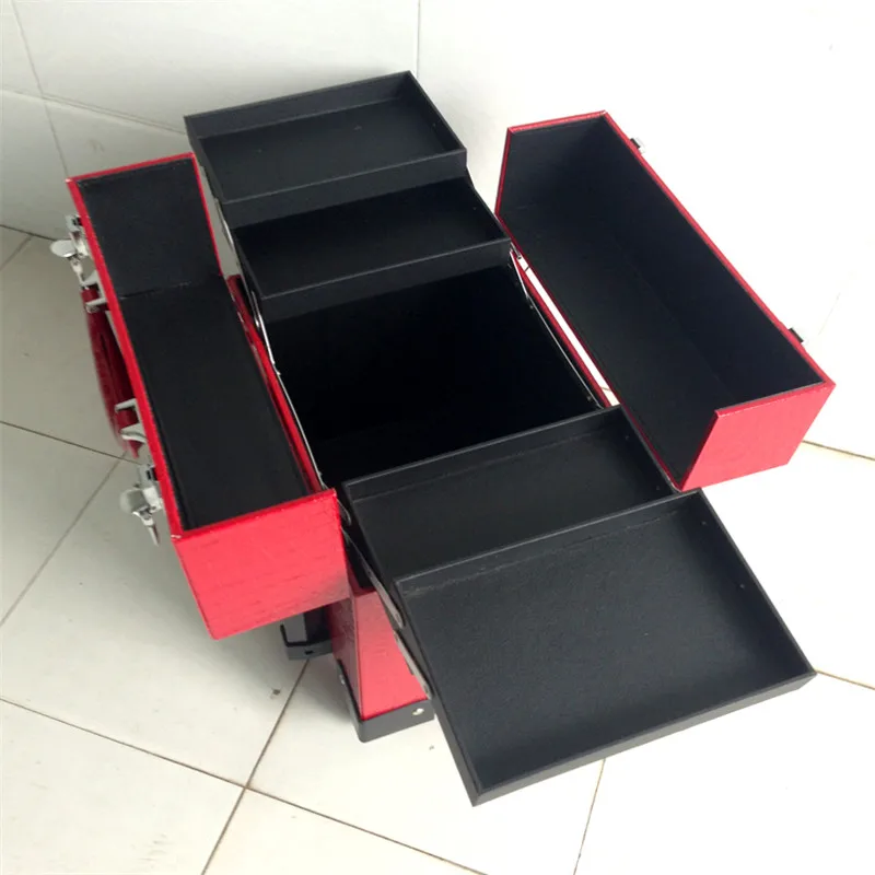 Женский косметический Органайзер красная косметичка для макияжа 2019 | Дом и сад