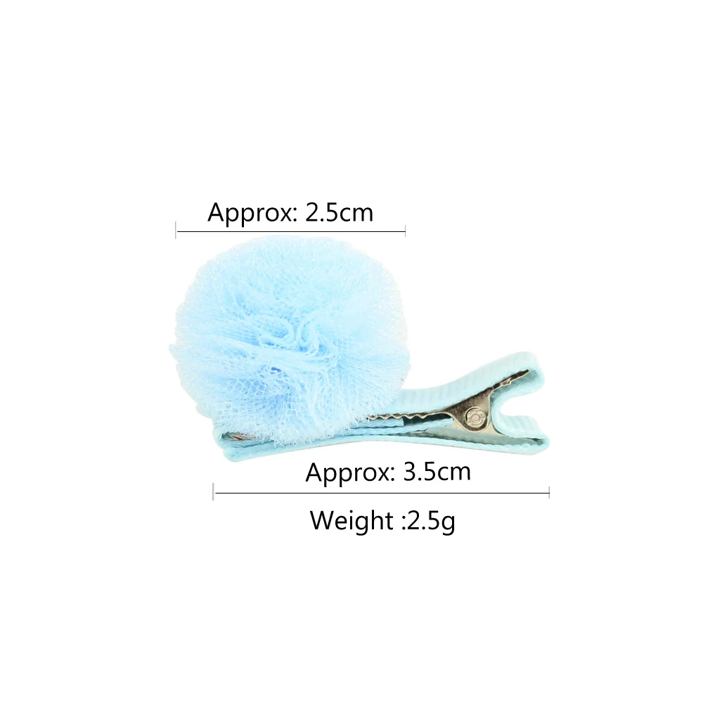 10 шт./лот корейские заколки из сетчатой пряжи для девочек маленькие милые