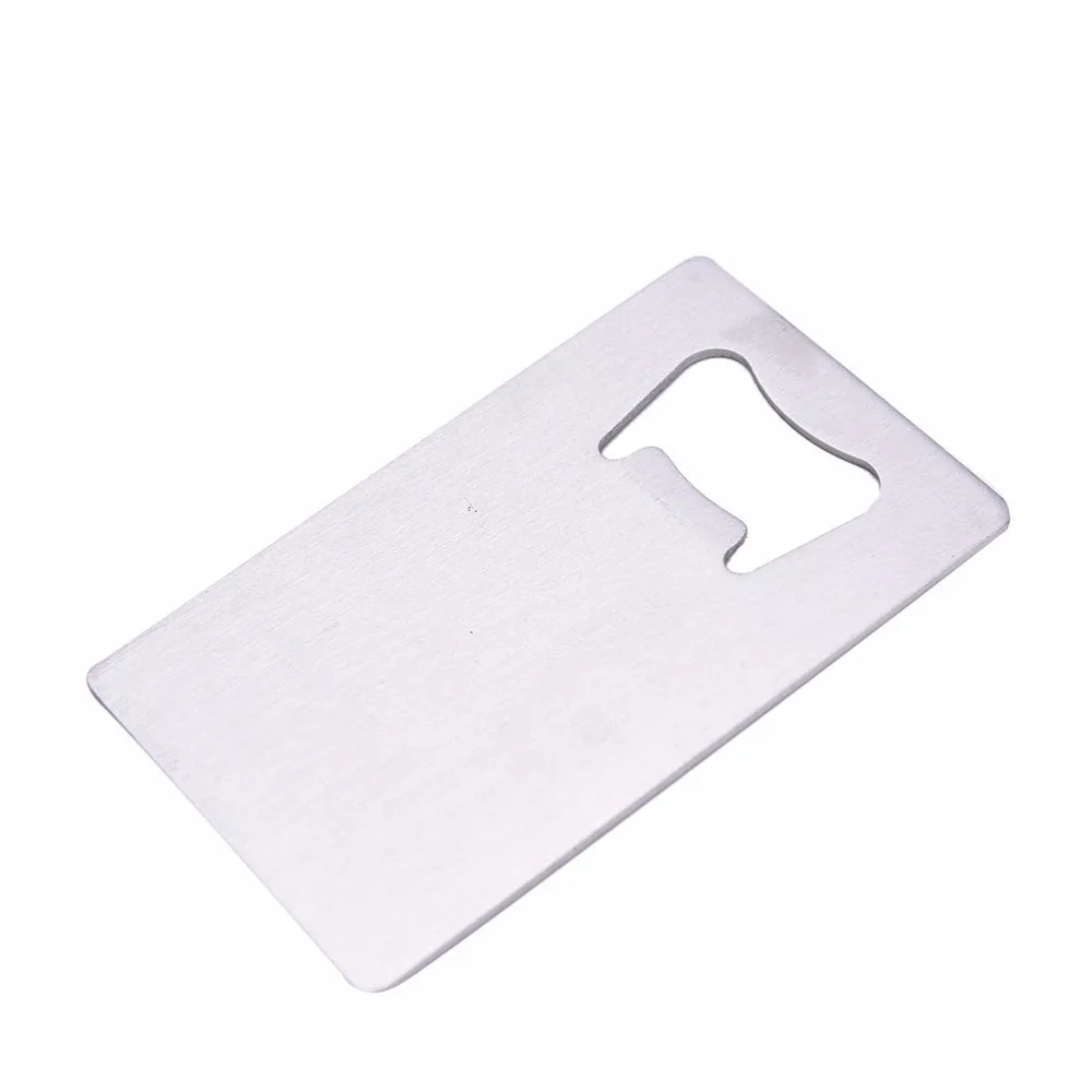 Тяжелые Нержавеющая сталь начесом дорожный кошелек кредитной карты открывалка