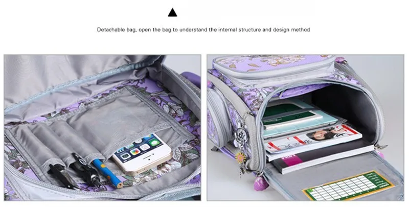 Школьные сумки для девочек с рисунком собаки из мультфильма, нейлоновый водонепроницаемый складной ортопедический рюкзак, школьный портфель, детский Ранец, школьный ранец для мальчиков
