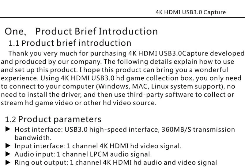 4K HDMI к USB 3,0 карта видеозахвата видеомагнитофон для OBS vMix wiscast Potplayer VLC энкодер QuickTime плеер прямая передача