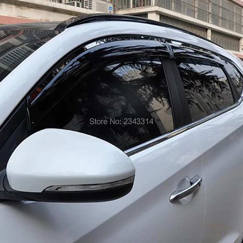 Для hyundai Tucson 2015 2016 боковое окно козырек вентиляционные шторы Защита от солнца и