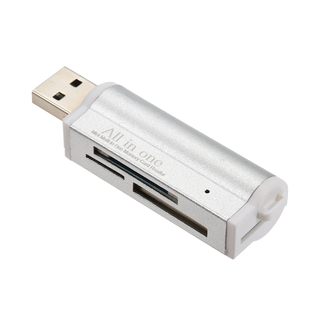 

All in One Card Reader USB 2.0 Mini Portable For SD/SD/TF/MS Duo/Micro MS(M2)/Ms Pro Duo USB2.0 Card Readers For Computer Laptop