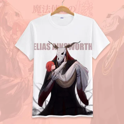 9 Футболка с аниме «Mahoutsukai no Yome The Ancient magus», футболка для невесты, парная футболка с короткими рукавами и рисунком, футболки, camiseta - Цвет: 9