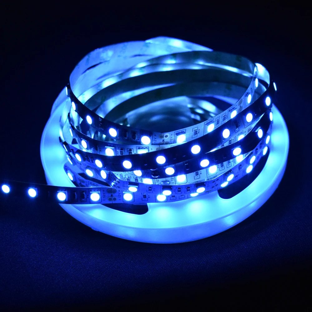 

GRN-FLASHING 5050 Ice Blue LED Strip light 5M 60Led/m DC12V No waterproof Led Flexible Ribbon Tape for indoor decoration