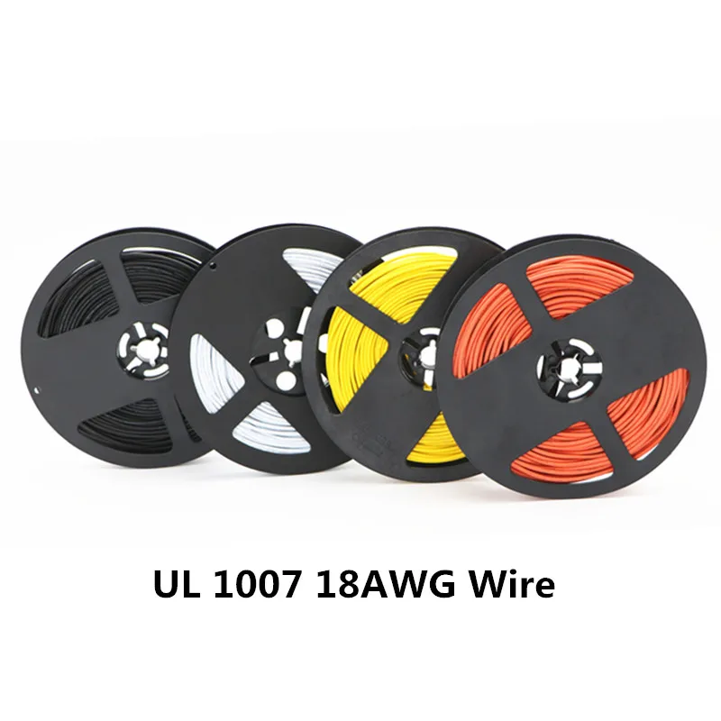 Angitu 50 м UL 1007 18AWG электронный провод 2 1 мм ПВХ кабель для DIY соединительный