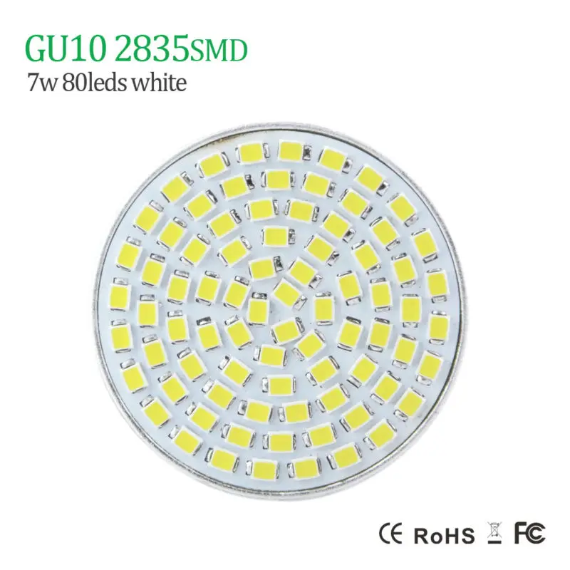 3W 5W 7W AC 220V Dimmable GU10 Led Lamp Aluminum Body SpotlightSMD2835 GU 10 LED Bulbs for Home Energy Saving Lamparas | Лампы и