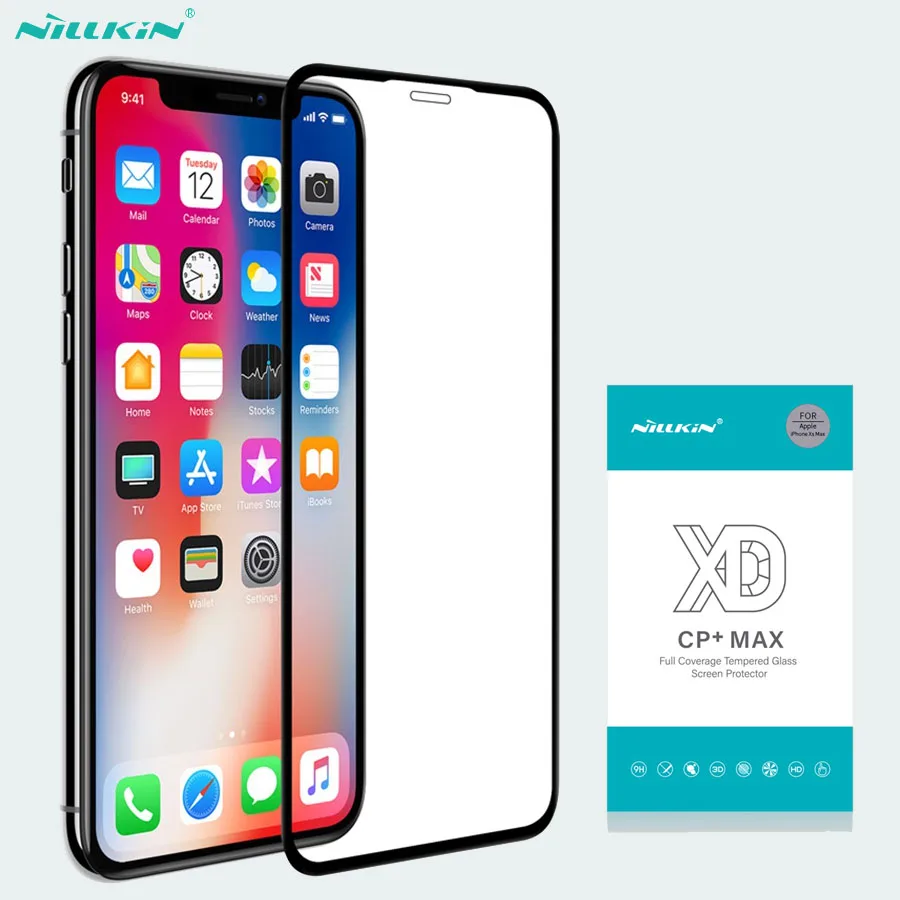 Для iPhone X XS XR XS Max закаленное стекло Nillkin XD CP+ MAX антибликовое Защитное стекло для экрана для IPhone XR XS Max
