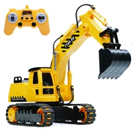 2 4g 126 rc excavator truck toys for children engineering vehicle model boys play beach sand tools toy good gifts for children