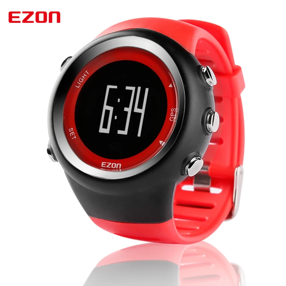 Ezon T031 мужские Спортивные часы Открытый Бег GPS синхронизации Повседневное