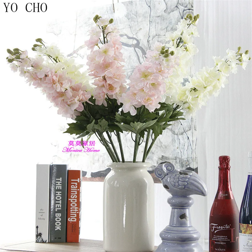 YO CHO высококачественный реальный на ощупь супер красивый искусственный Larkspur