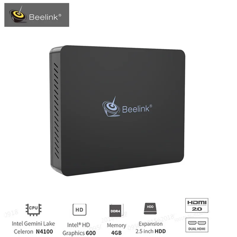 Beelink S2 Mini PC 4 ГБ DDR4 Оперативная память 64 Встроенная Intel Близнецы озеро N4100 с
