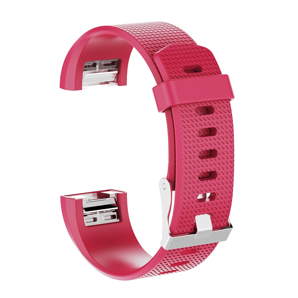 rose red Силиконовый браслет для браслета Fitbit Charge 2 замена Смарт часы Браслет для Fitbit Charge2 ремешок для спортивных часов аксессуар - Цвет: rose red