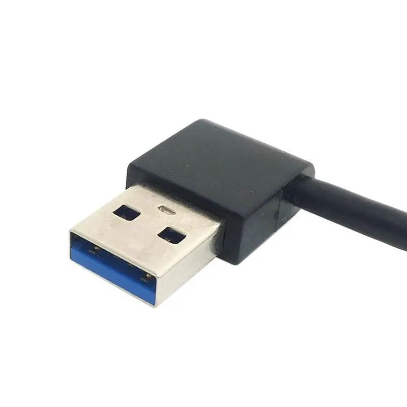 Новый USB 3 0 тип A папа 90 градусов левый угловой правый удлинитель прямое