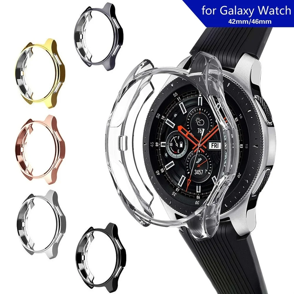 Мягкий ультра-тонкий ТПУ защитный чехол для samsung Galaxy Watch 42 мм 46 мм Защитная крышка оболочка Полная Защитная повязка для gear S3