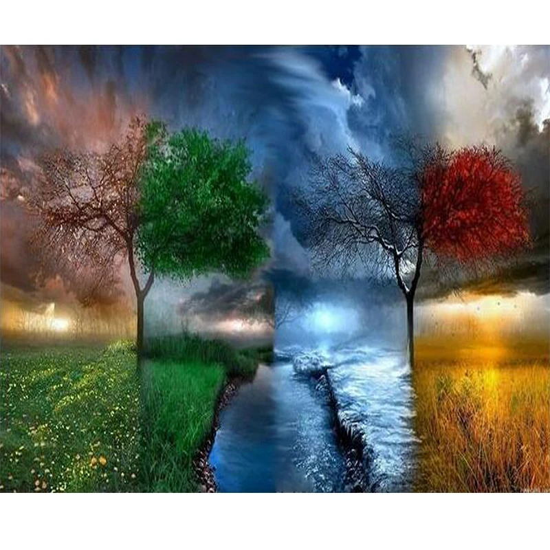 Beautiful scenery 5D diamond mosaic Crafts Room Home Decor painting cross stitch embroidery | Дом и сад