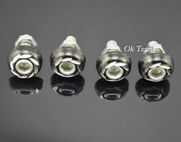 Универсальные 4 шт. болты с резьбой для номерного знака автомобиля грузовика