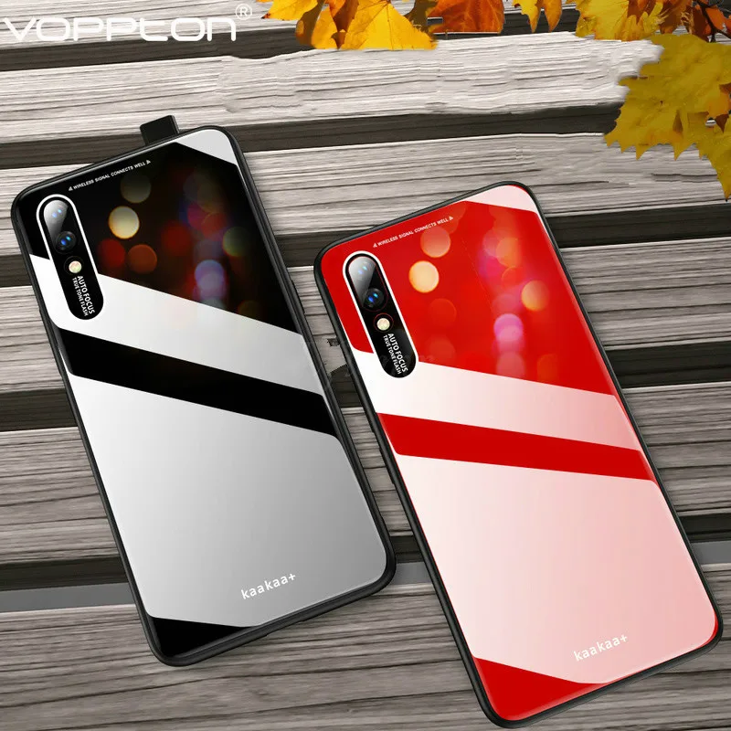 Glossy Acrylic Case For VIVO V15 Pro Z5X Z1 Y17 Phone Soft TPU Silicone Frame Hard PC Back Cover funda Shockproof |