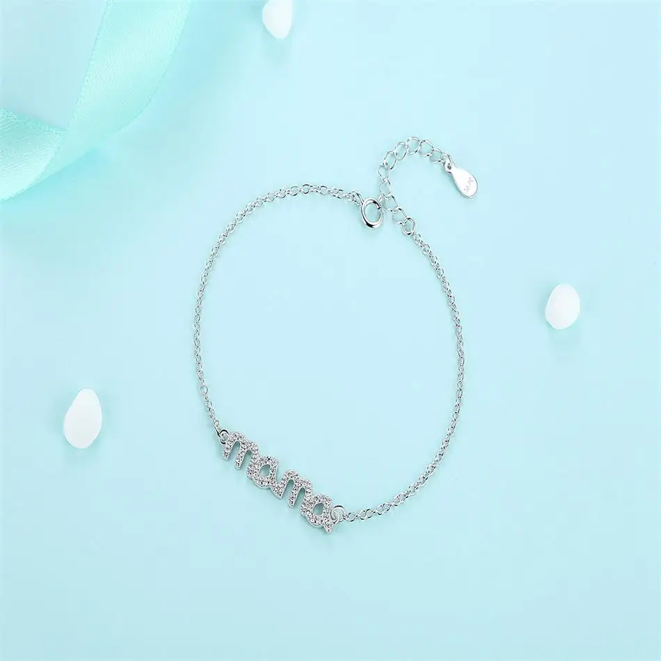 Женский браслет из серебра 100% пробы с австрийскими кристаллами|bracelets for|sterling silver