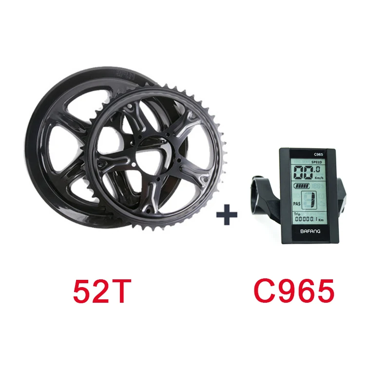 36V250W13AH 52T C965 36V250W Середина привода Bafang мотор комплект для переоборудования электрического велосипеда с 36V13AH батареей 8fun Электрический мотор 250w ebike kit - Цвет: 36V250W13AH 52T C965