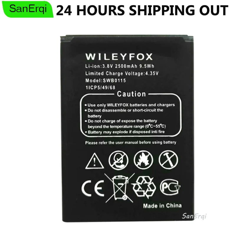 Для Wileyfox Swift Battery SWB0115 Высокое качество 2500mAh Мобильный телефон замена|Аккумуляторы