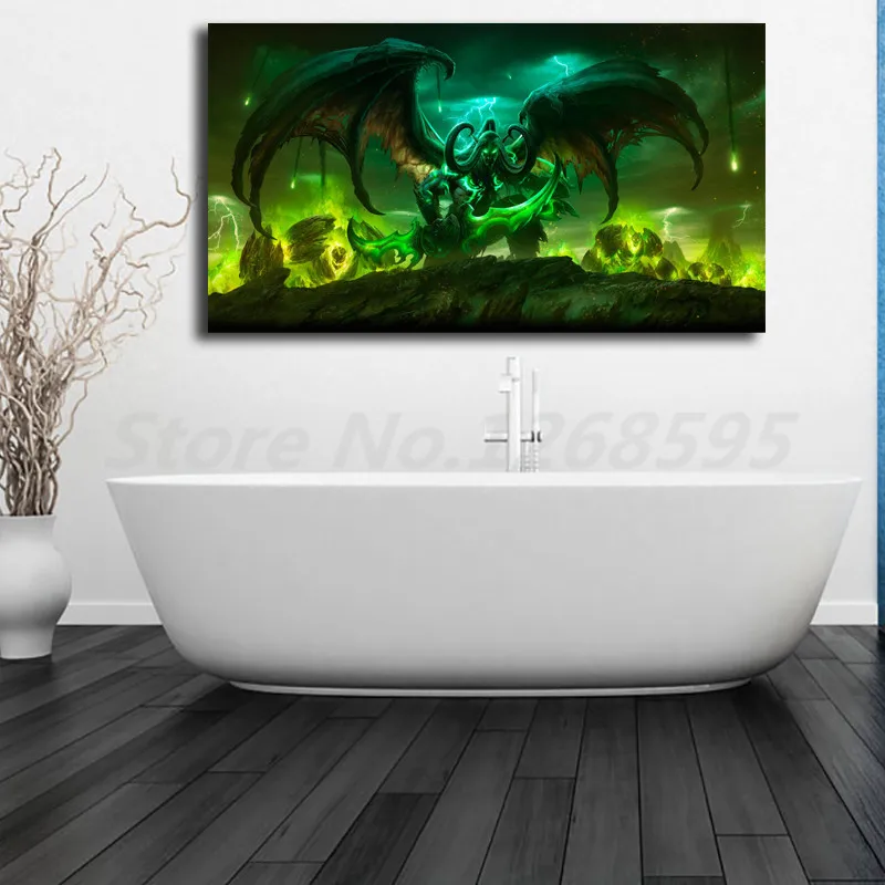 Настенный плакат World of Warcrafts Legion холст с принтом декоративная живопись для офиса