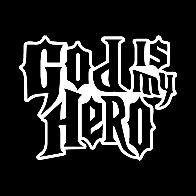QYPF 11 5 см * 9 1 модный God Is My Hero виниловое украшение автомобильная наклейка черное