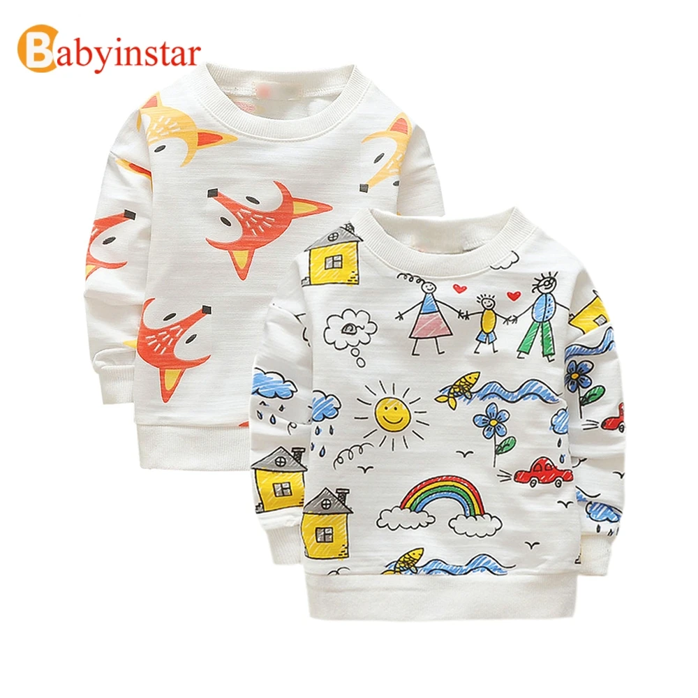 Новинка Осенняя детская толстовка Babyinstar для мальчиков свитшоты одежда маленьких