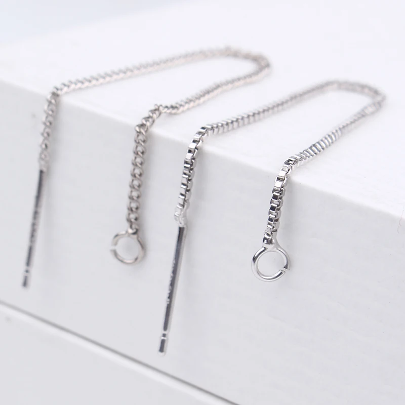 2 шт. коннектор для серег Серебряного и золотого цвета подвески с цепочкой