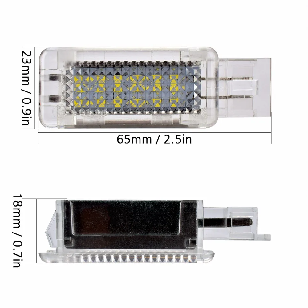 2 шт. 18 SMD светодиодный дверной светильник для Mercedes-Benz C-Class W203 4D 5D W240 CLK W209 SLK R171 SLR199