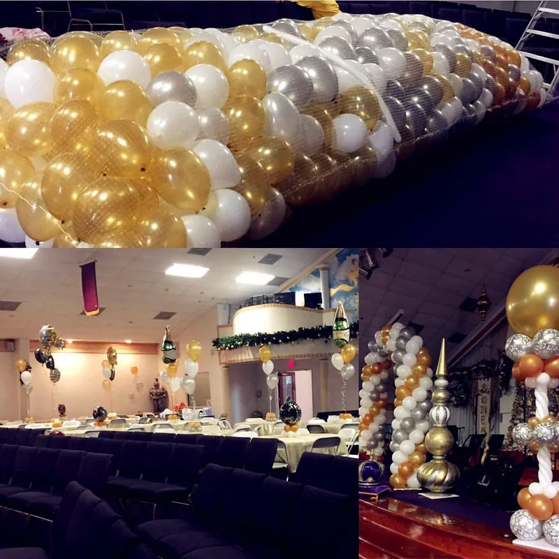 100pcs/lots wholesales 10inch 1.5g Round latex balloons birthday wedding party Gold balloon Pearlized color | Дом и сад