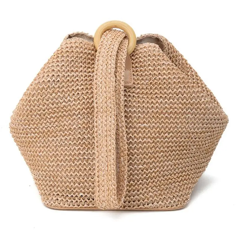 Straw Bag Handbags Women Summer Rattan Bag Handmade Woven Be
