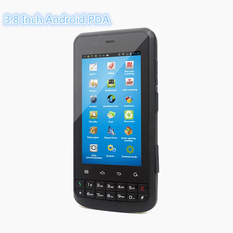Touch Display 3.8 Inch Industrial Handheld Android UHF RFID Reader HF Reader LS398