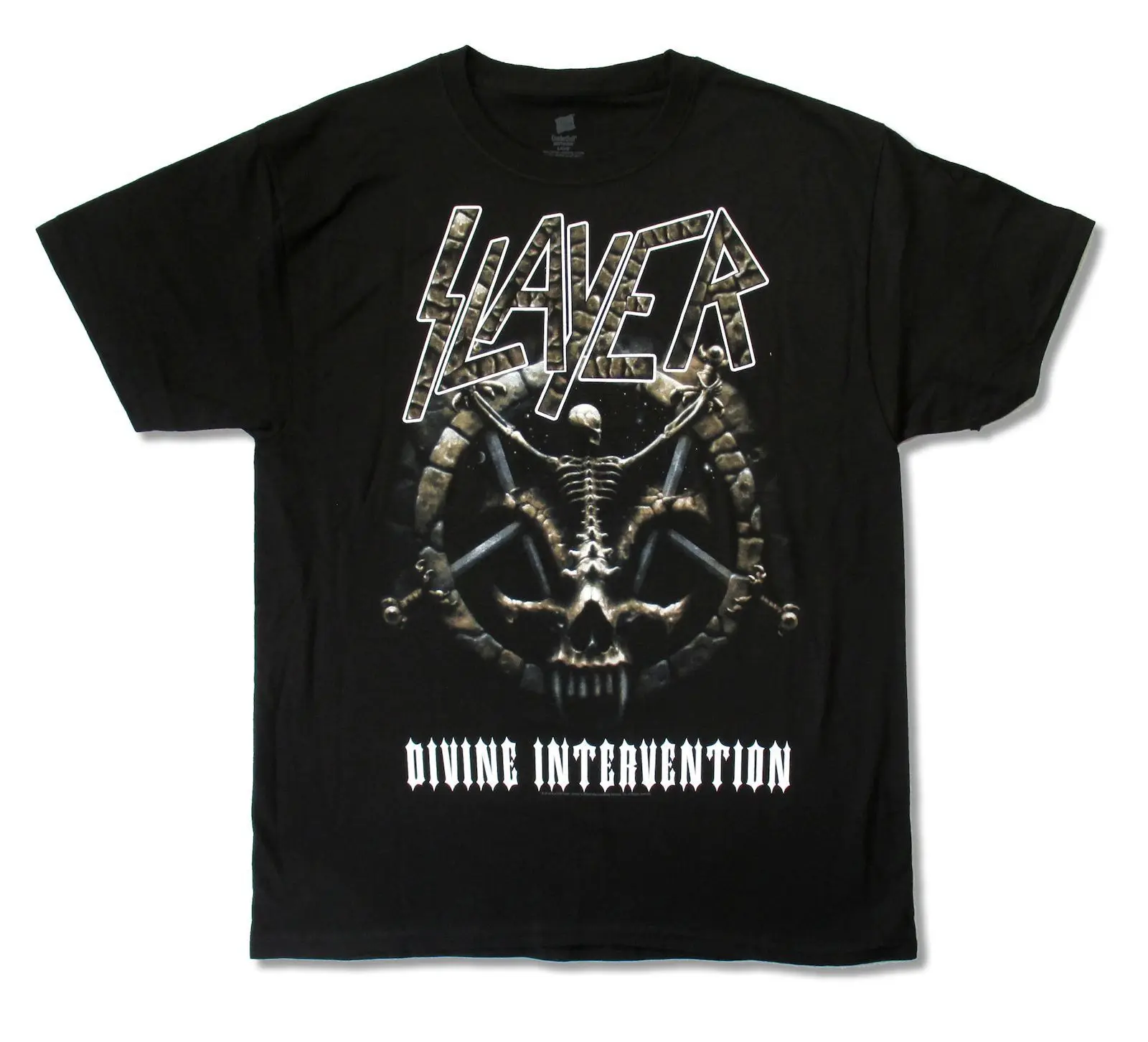Slayer Divine Intervention World Tour LUX-LA черная футболка новый официальный Мерч | Мужская одежда