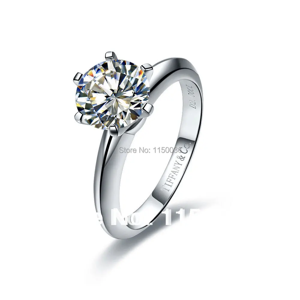 Luxury quality 2 Carat NSCD synthetic diamond wedding ring set bridal engagement for women | Украшения и аксессуары