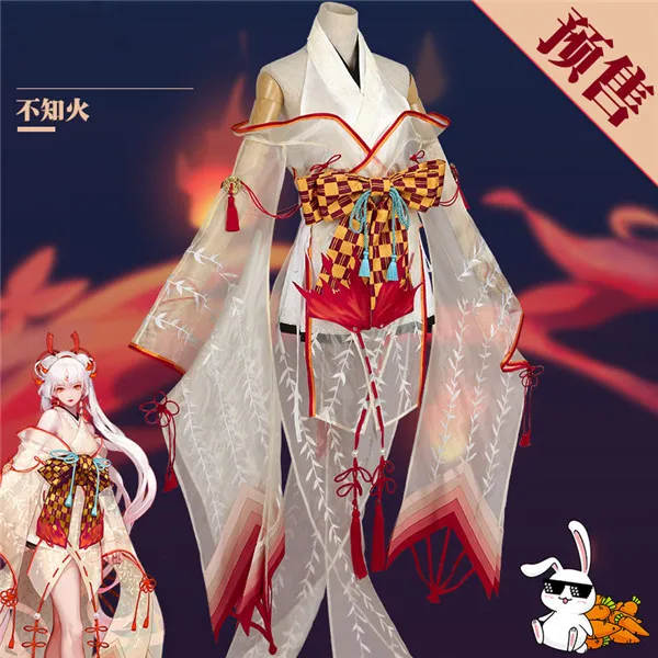 Популярная игра Onmyoji SSR тамамо no Mae карнавальный костюм кимоно в старинном