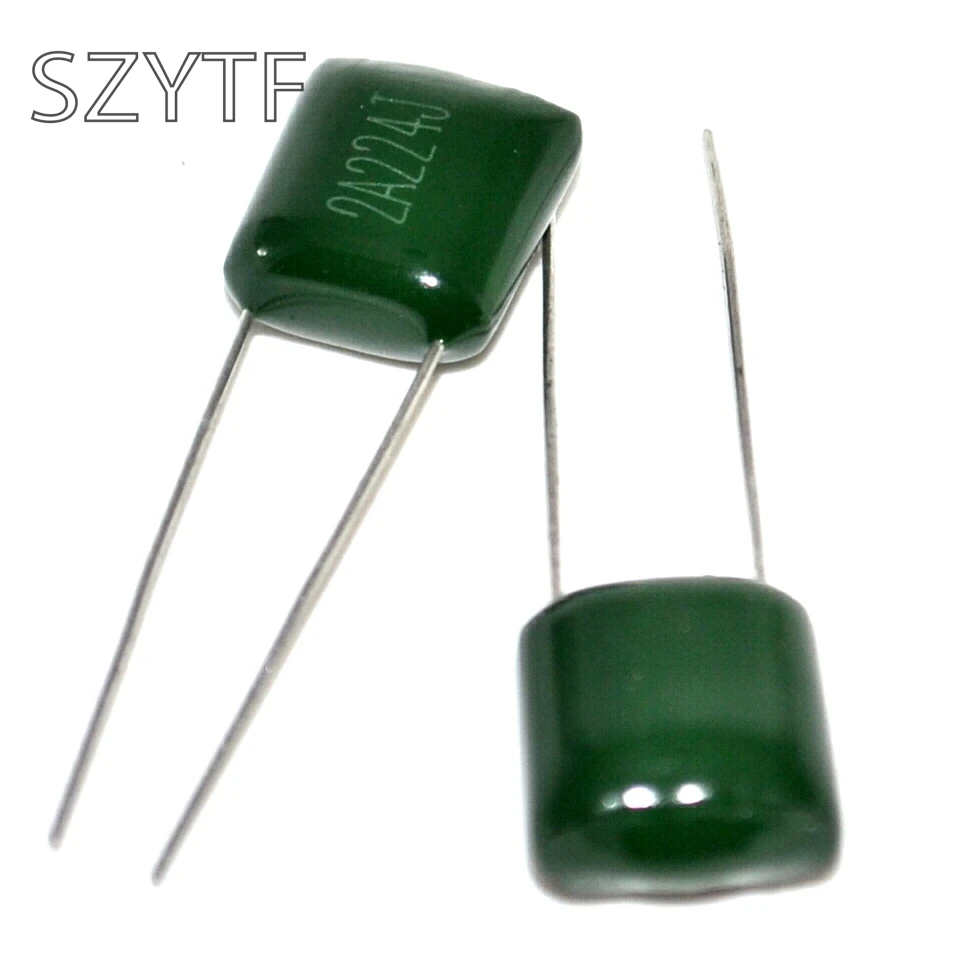 Расстояние 2A224J 100V 0 22 мкФ 220NF Полиэстеровые конденсаторы (100 шт./лот)|polyester