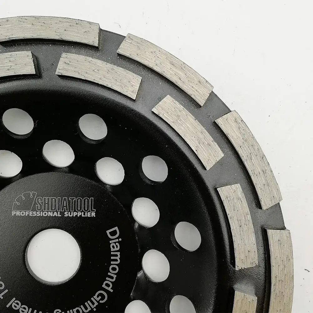 SHDIATOOL 7 &quot/180 мм Алмазная двухрядная шлифовальная чашка колесо двухрядный