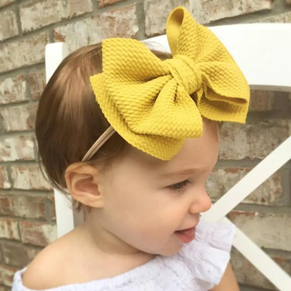 

Baby Soft Hairband Bowknot Headwear Cute Girl Hair Accessories Elastic Band