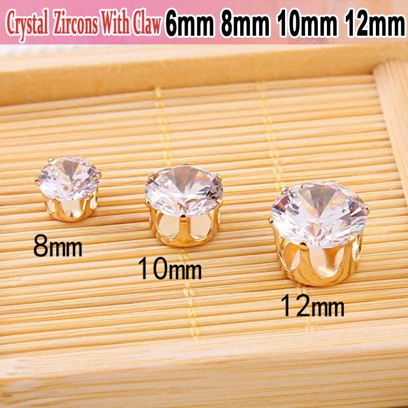 Прозрачный кристалл AAA Кристалл Кубический Цирконий камень коготь циркон Стразы