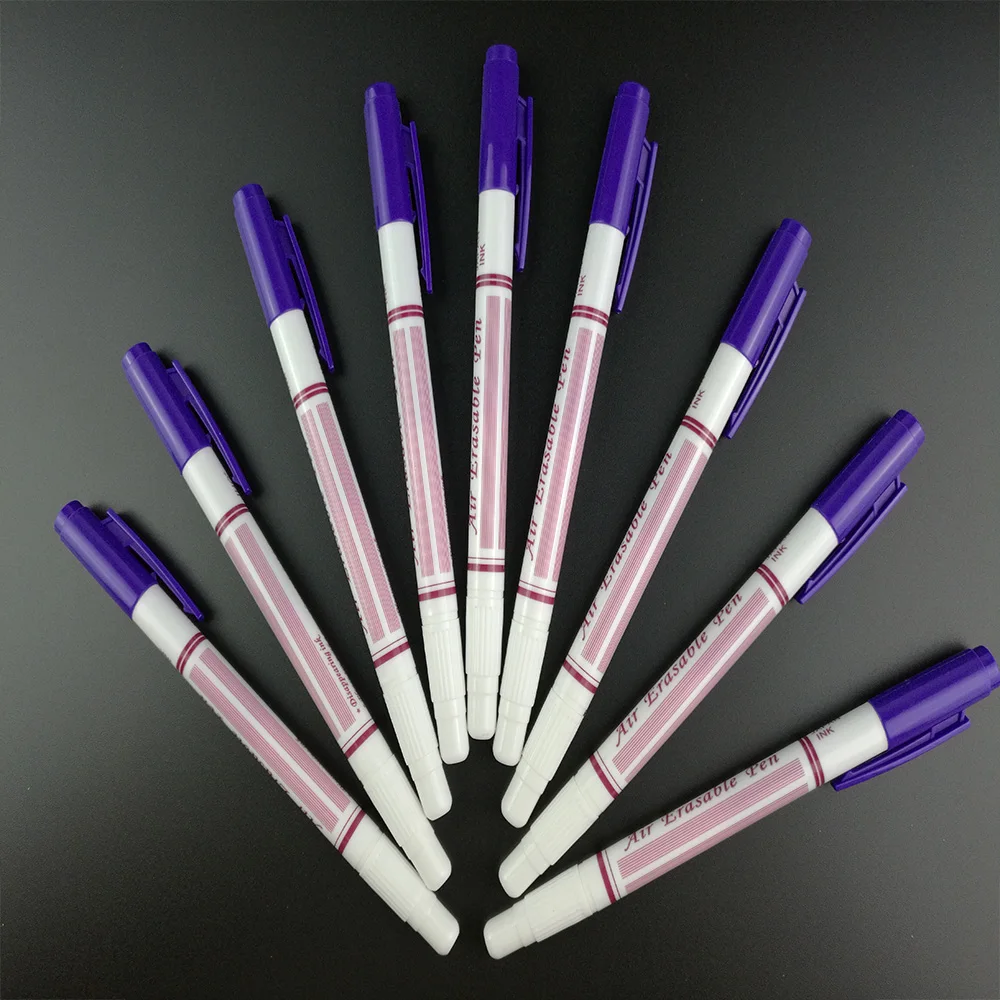 10 adet Plastik DIY Dikiş Su Silinebilir Tüketimi Kalemler Mürekkep Kumaş Marker İşaretleme Kalemler Sanat El Sanatları Dikiş Aksesuarları