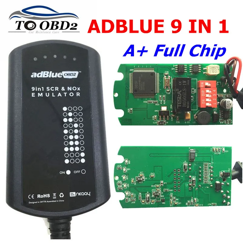 Новейший эмулятор Adblue для грузовика 9 в 1 с датчиком Nox ADBLUE инструмент диагностики