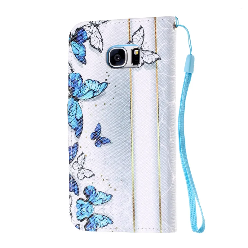 S7 Edge кожаный чехол для Coque samsung Galaxy S7 чехол Fundas для samsung S7 Edge чехол Чехол-кошелек с подставкой Чехол для телефона