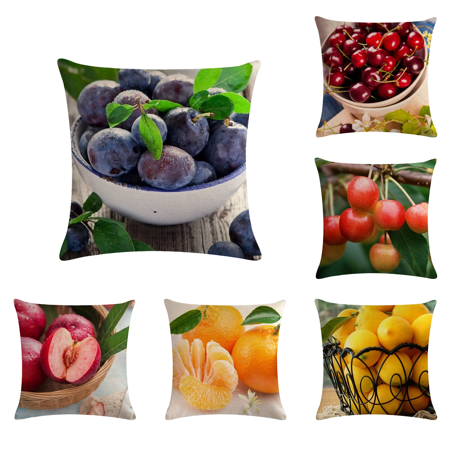 Красивый фруктовый узор удобный чехол для подушки мягкий Декор дома или