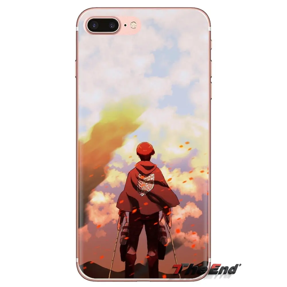 Soft Transparent Shell Covers Attack on Titan For iPod Touch Apple iPhone 4 4S 5 5S SE 5C 6 6S 7 8 X XR XS Plus MAX |