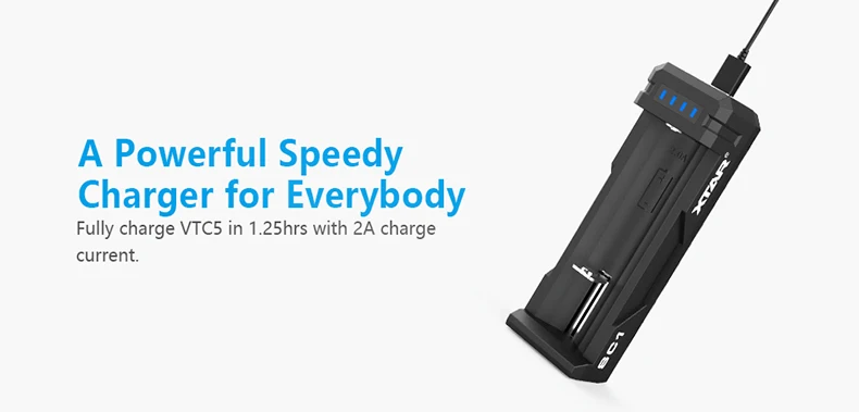 XTAR SC1 USB Зарядное устройство Перезаряжаемые быстро Зарядное устройство 18700/20700/21700/22650/25500/26650 литий-ионных батарей светодиодный Зарядное устройство Батарея 18650