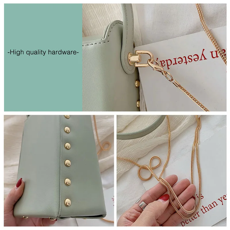 

BolsosSac 2021 Women Handbags Fashion Shoulder Bag Female Luxury Crossbody Bag Girls Messenger Bags Candy Color Chains Designer