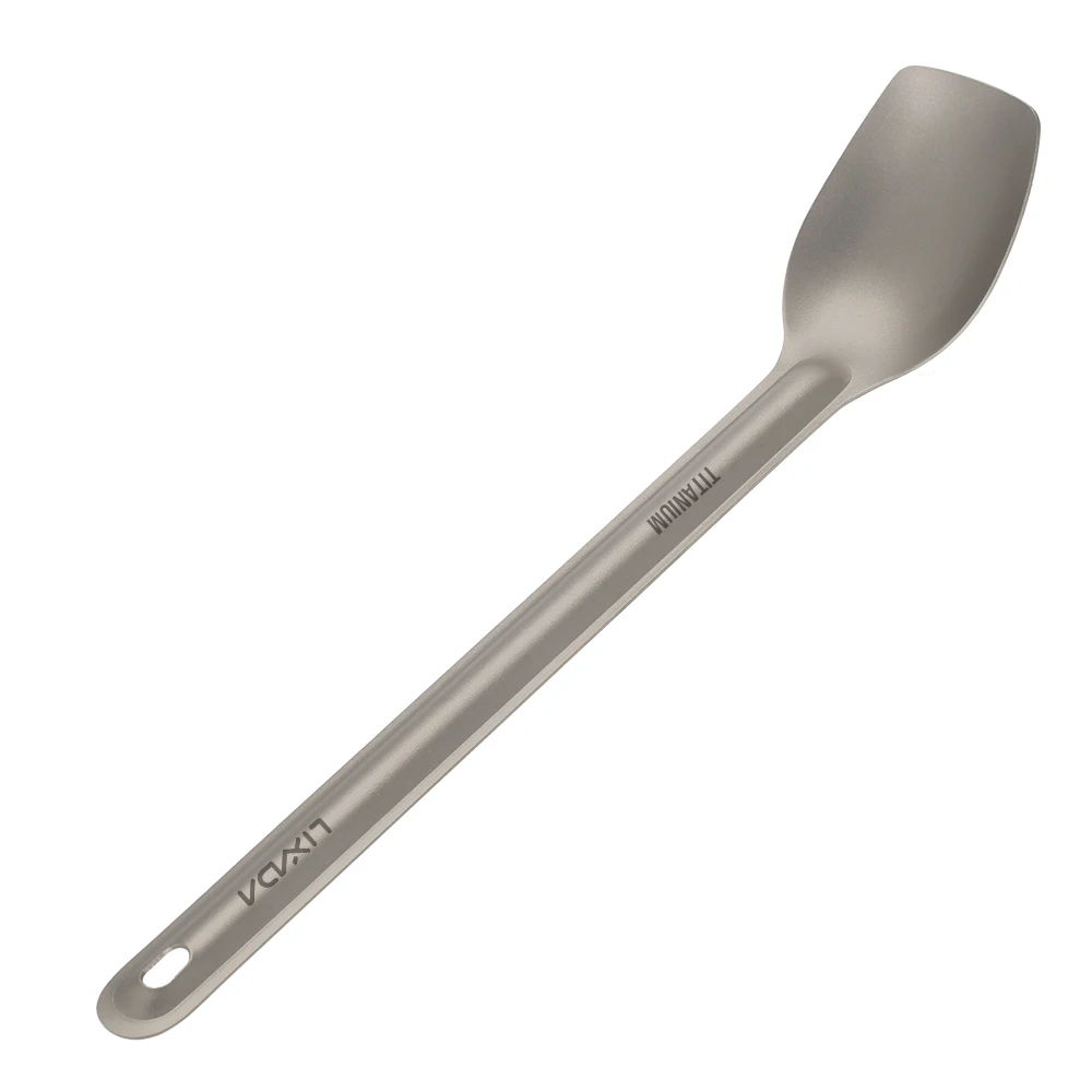 Lixada Титановая Ложка для кемпинга дорожные столовые приборы ложка с длинной