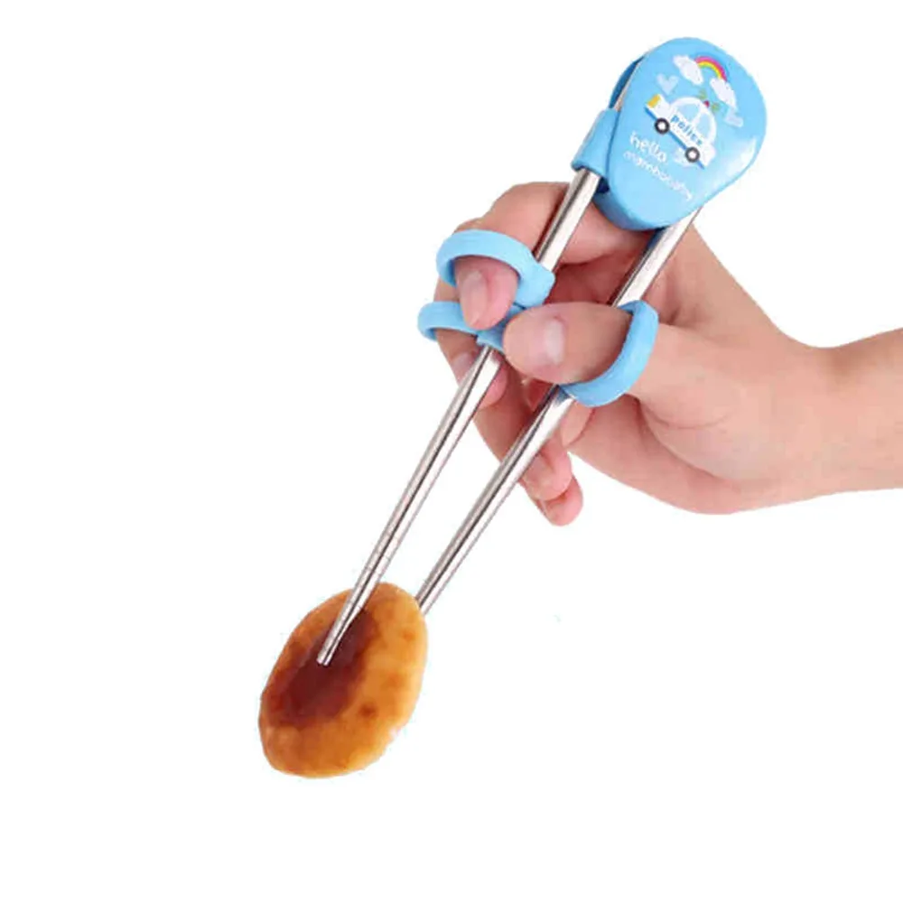 Детские палочки для еды с героями мультфильмов китайские детские металлические