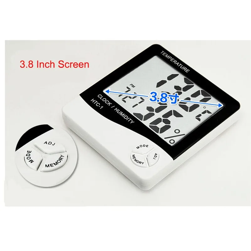 Крытый Открытый ЖК-Цифровой Термометр-Гигрометр Сигнализация Доморощенного